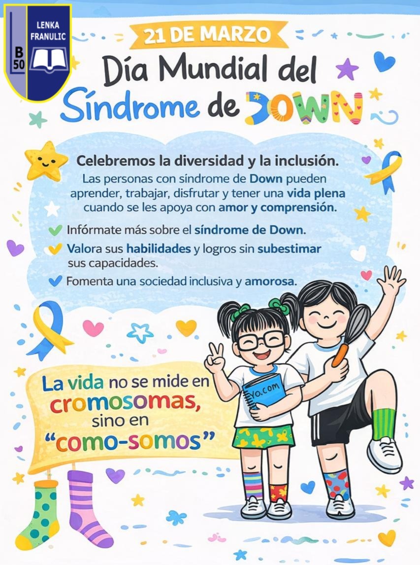 Publicación por el Día Mundial del Síndrome de Down